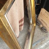 Brass frame fireplace