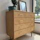 Tapered leg chest of drawers