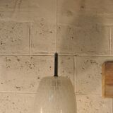 Suspension vintage française en Verre des années 1960 attribuée à Lunel