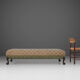 Extra large Victorian sofa and ottoman 1890