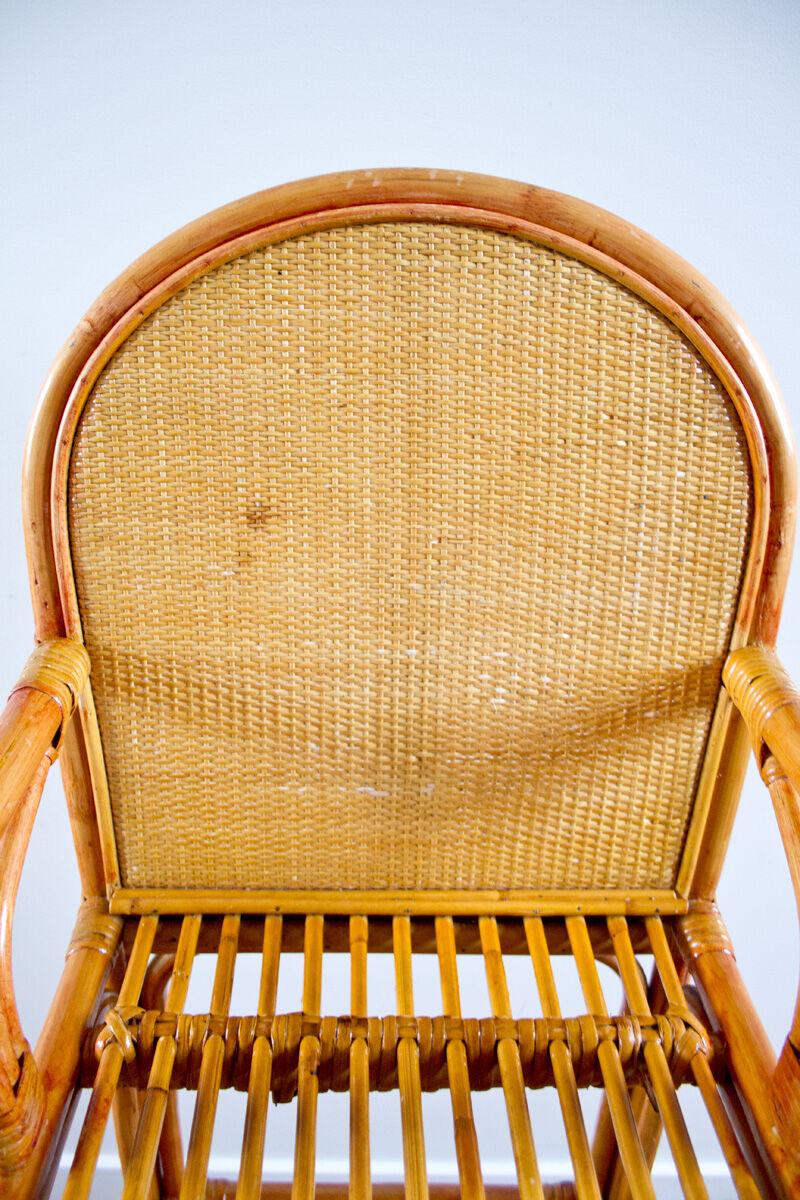 High chair rattan