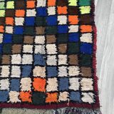 Unique Moroccan Rug-Vintage Art Deco Rug-The Rarest Moroccan Rug-Home Decor
