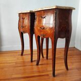 Pair of Louis XV style bedside tables