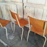 Set of 4 school chairs, school