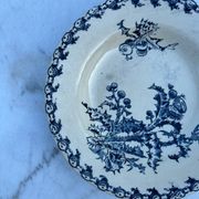Gien Chardon iron earthenware soup plate