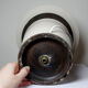 Large modern Raku lamp in beige and brown by Keramos Sèvres - René Hénon