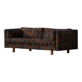 Modern Danish canapé with vintage patterned fabric by Søren Lund, 1970s.