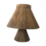 vintage raffia lamp