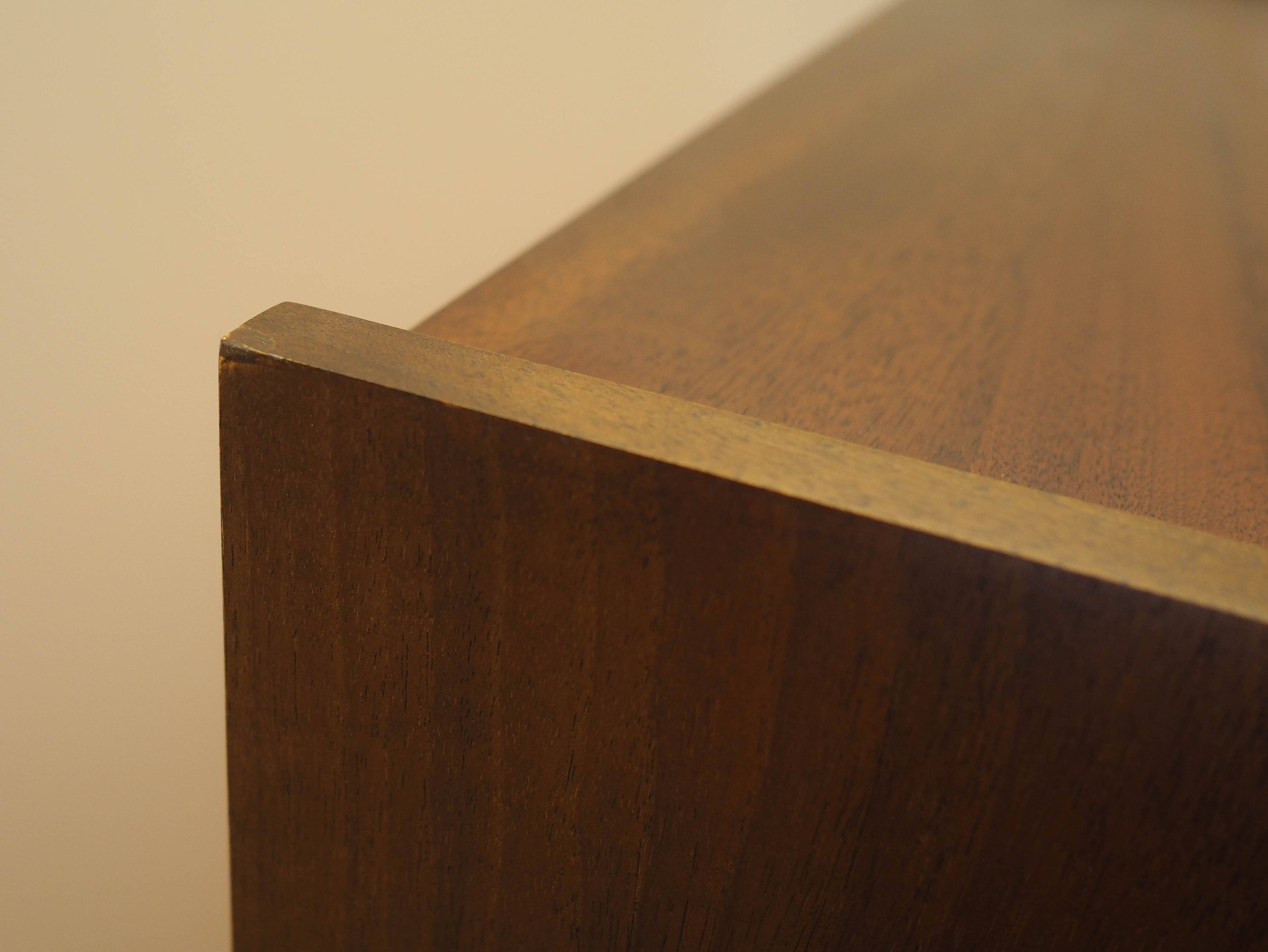 Walnut bookcase, Danish design, 1970s, designer: Johannes Sorth