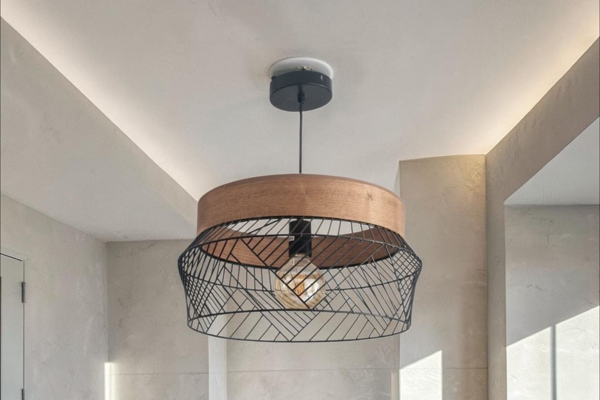 Contemporary Suspension Design - Wood and Metal