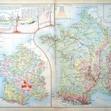 1879, Hypsometric map of France