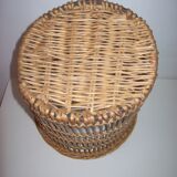 Rattan paper basket