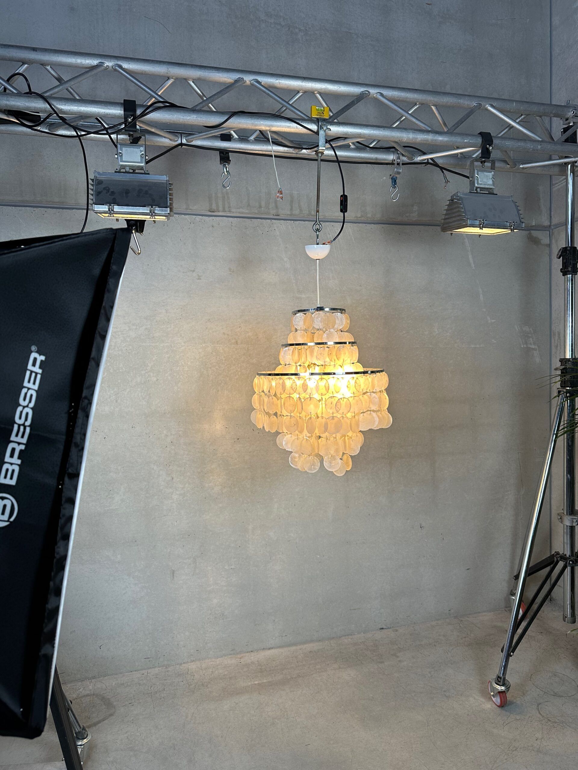 Vintage XL shell chandelier