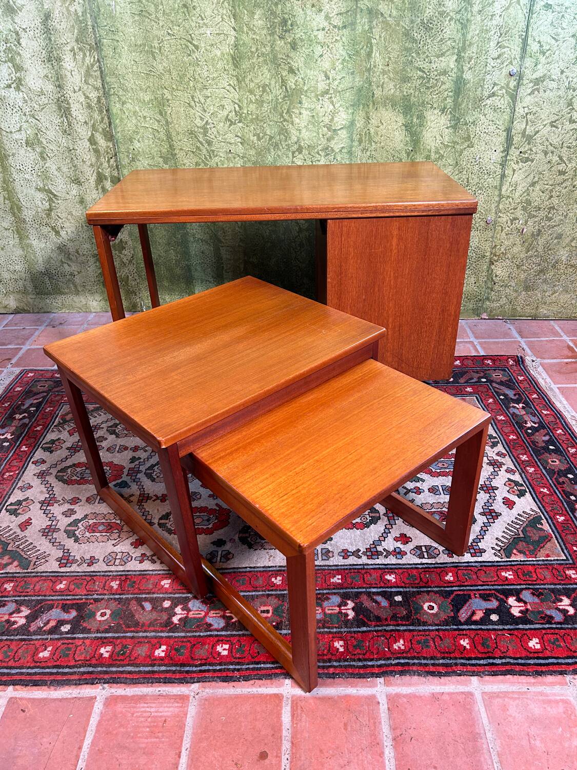 Mid century retro vintage teak McIntosh coffee table 1960