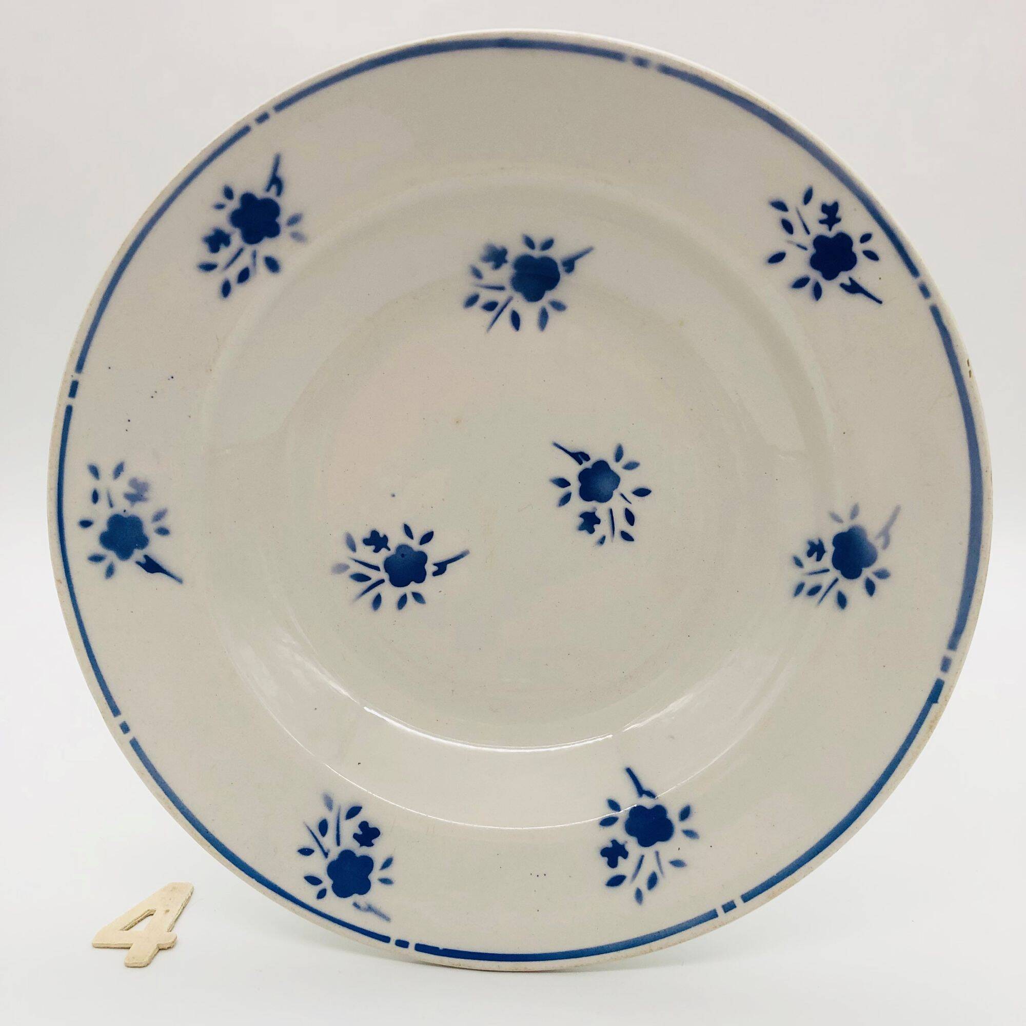 4 Deep Plates "Moulin des Loups", Richard model.