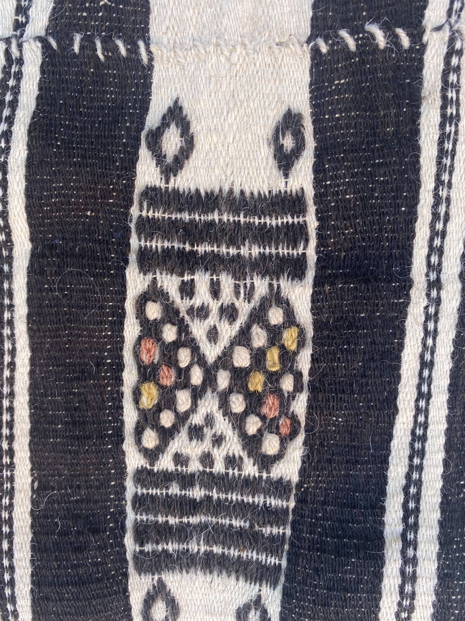 Tapis kilim tissage ancien de mali fait main 134x254 cm