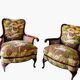 Fauteuils Chippindale avec de magnifiques motifs d'oiseaux.