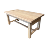 Solid oak table with 2 drawers
