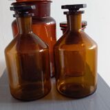 Amber glass jars