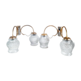 Pair of double wall lights from the 70s