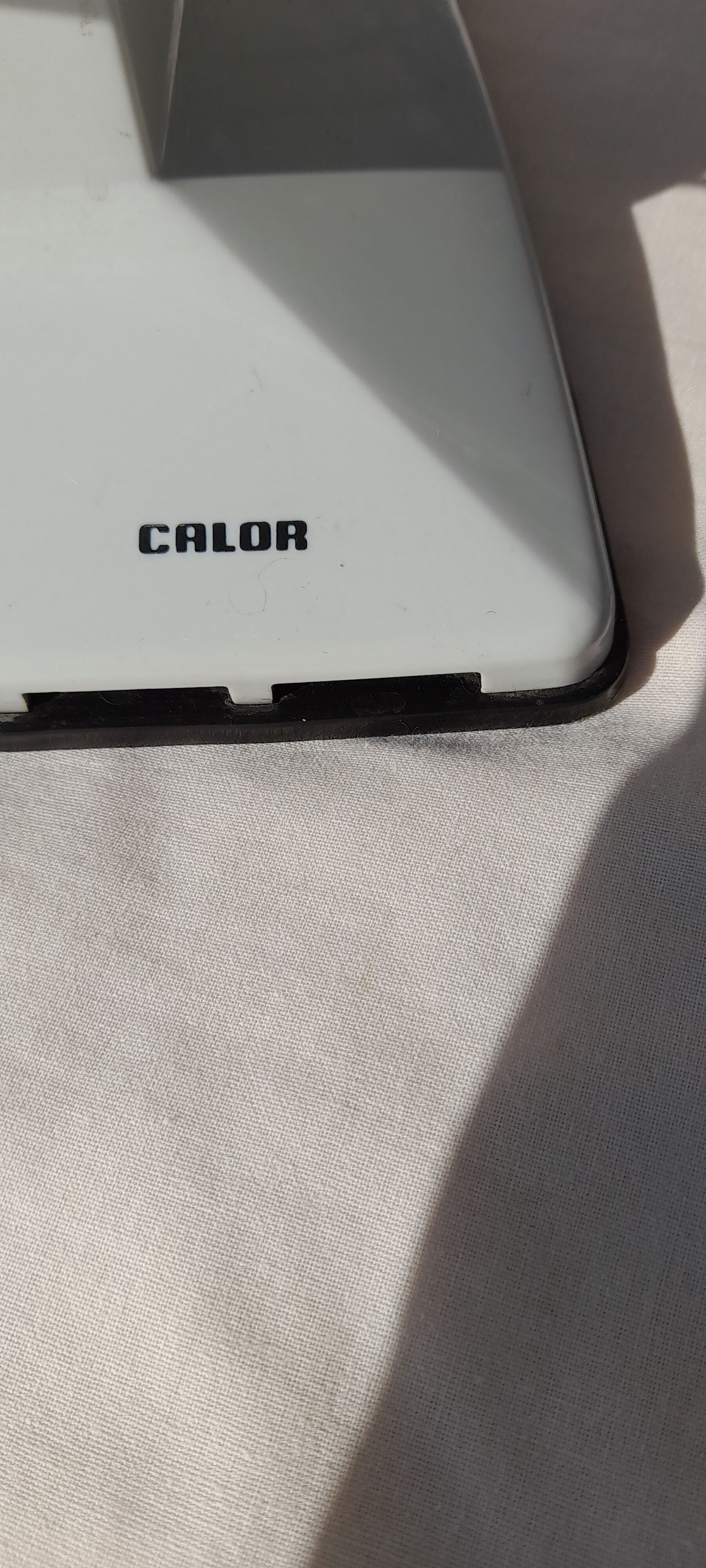 Calor blue and white fan 70s