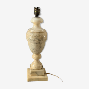 Vintage marble lamp foot