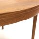 Scandinavian walnut dining table, Sweden, 1960