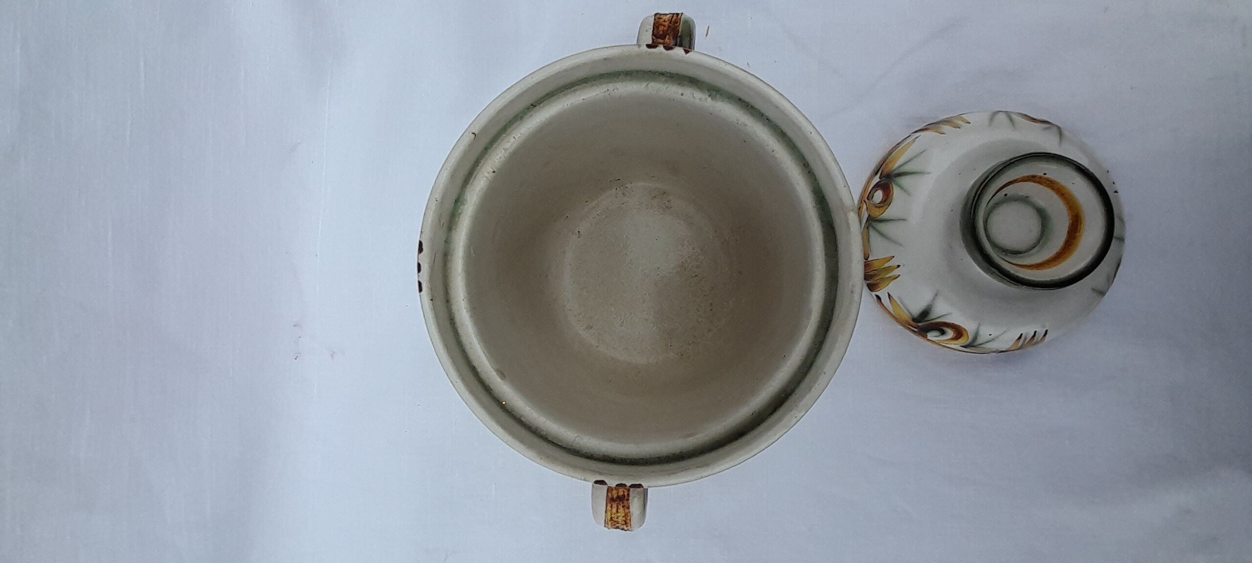 Earthenware pickle pot from Keraluc Quimper