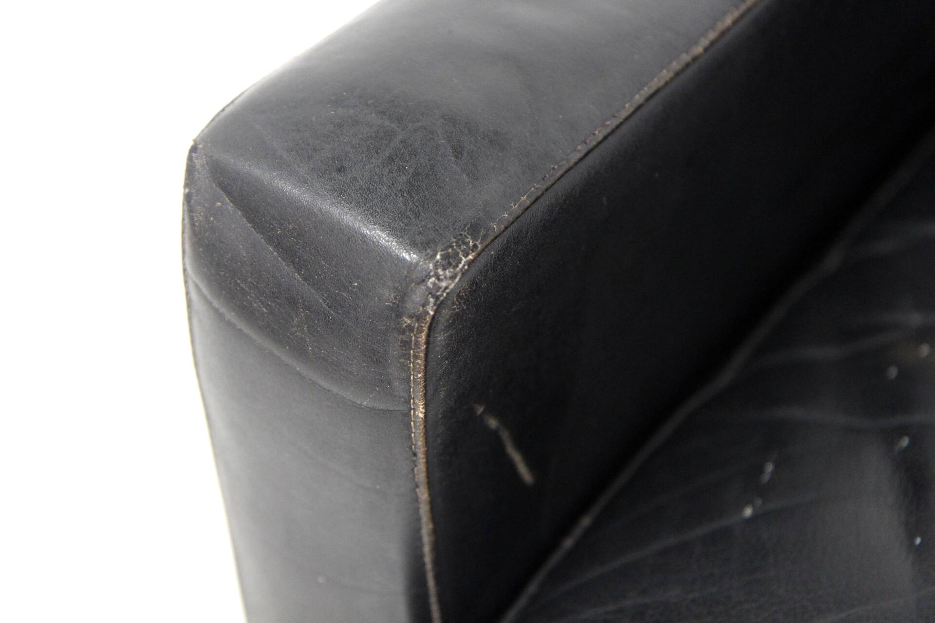 Scandinavian leather armchair, Sweden, 1960