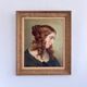 The discreet, oil portrait signed Mr. Bizot