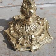 paire bougeoirs bronze