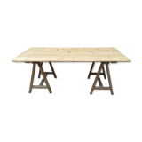 Farm table on trestles