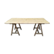 Table de ferme sur tréteaux