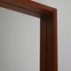 1970s Scandinavian Minimalist Wall Mirror in Teak