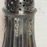 Ancienne saupoudreuse Gallia en métal argenté style Louis XVI