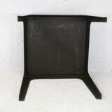 Fiberglass table, brown, France, circa 1970