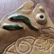 Glazed earthenware dish signed Annette Boyer