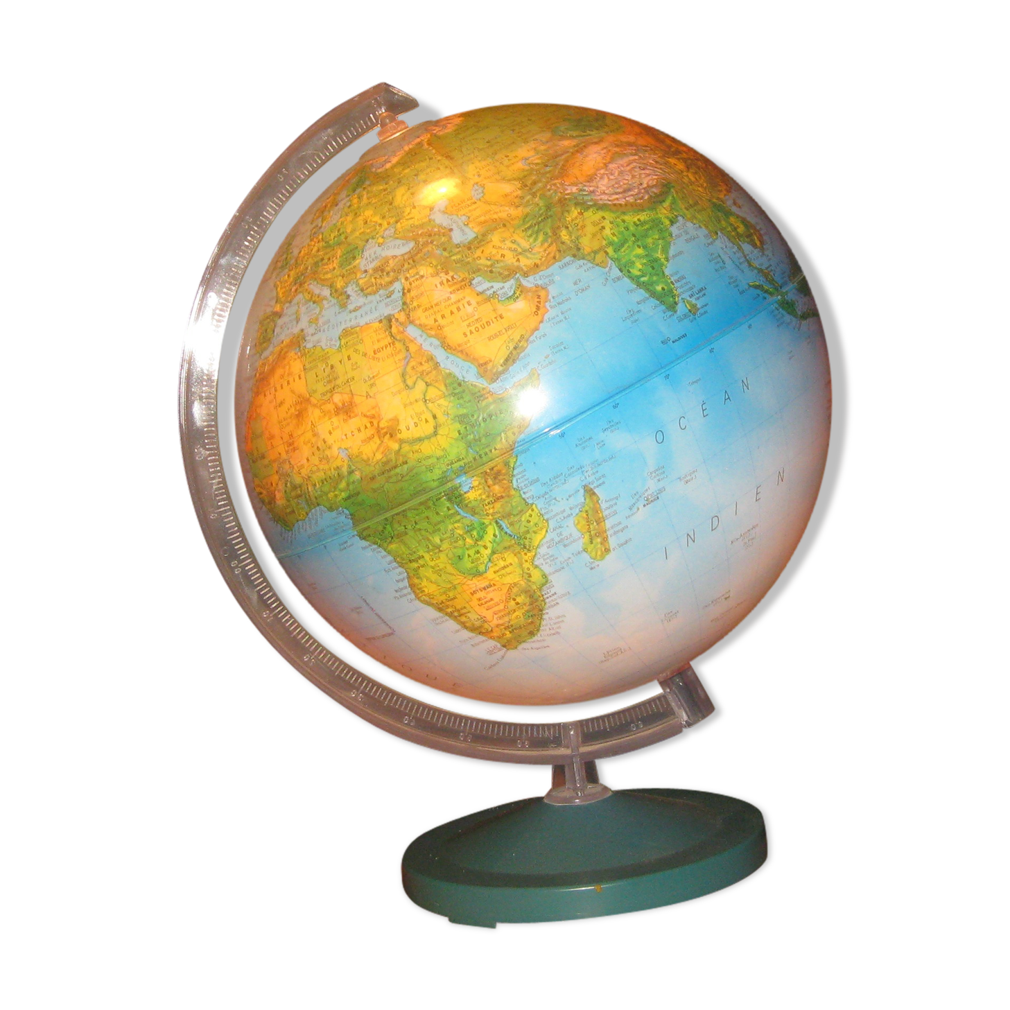 Mappe monde lumineuse