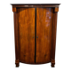 Biedermeier Armoire, Walnut Veneer, Full Columns, Austria/Vienna around 1825