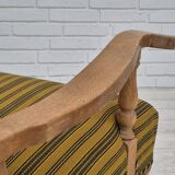 1960s, Danish lounge chair, original very good condition, furniture wool, solid oak wood.