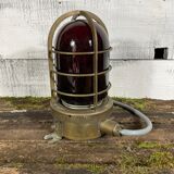 Brass cargo passageway wall lamp