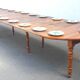 Large extendable table and its 8 chairs (8 feet - 6 metres)