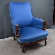 Bergère armchair in walnut – early 20th century