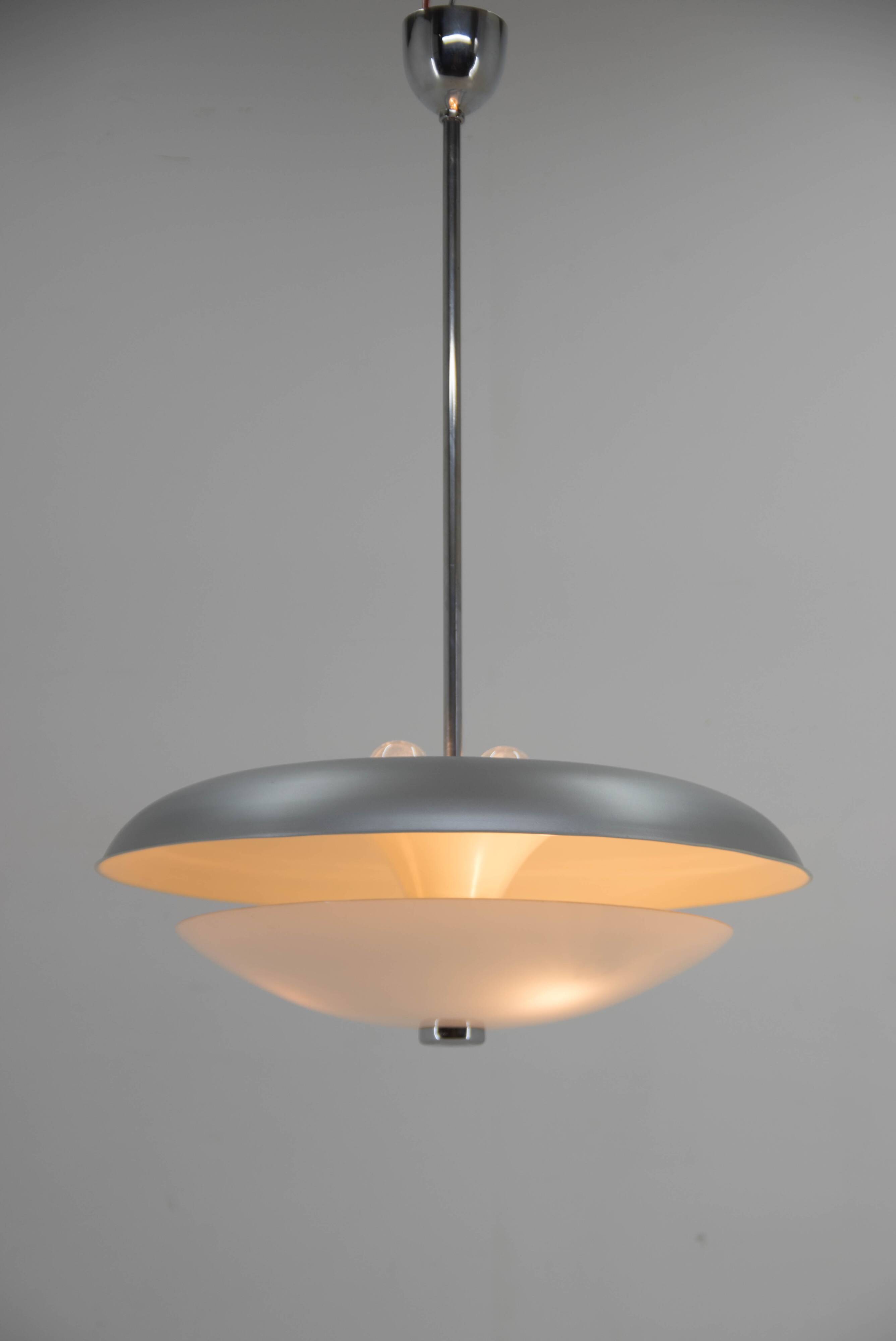 Bauhaus Chandelier by IAS, 1930s, Restored
