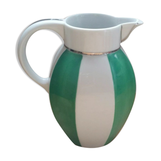 Limoges Porcelain Art Deco Pitcher