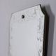 Vintage 1940s Italian design wall mirror with decorated glass