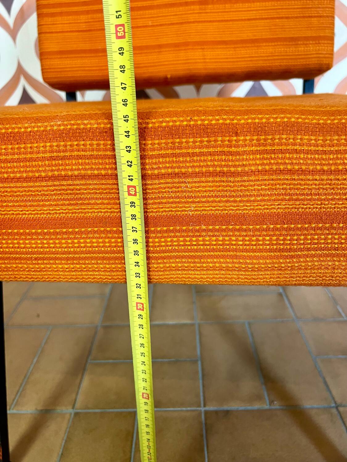 Vintage orange armchair