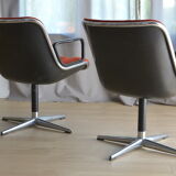 Pair of chairs by Charles Pollock, 1st edition Knoll