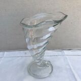 Ancient wine ox abondance Bormioli Rocco moulded glass made in italy vintage