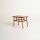Bamboo and wood coffee table, 1960s